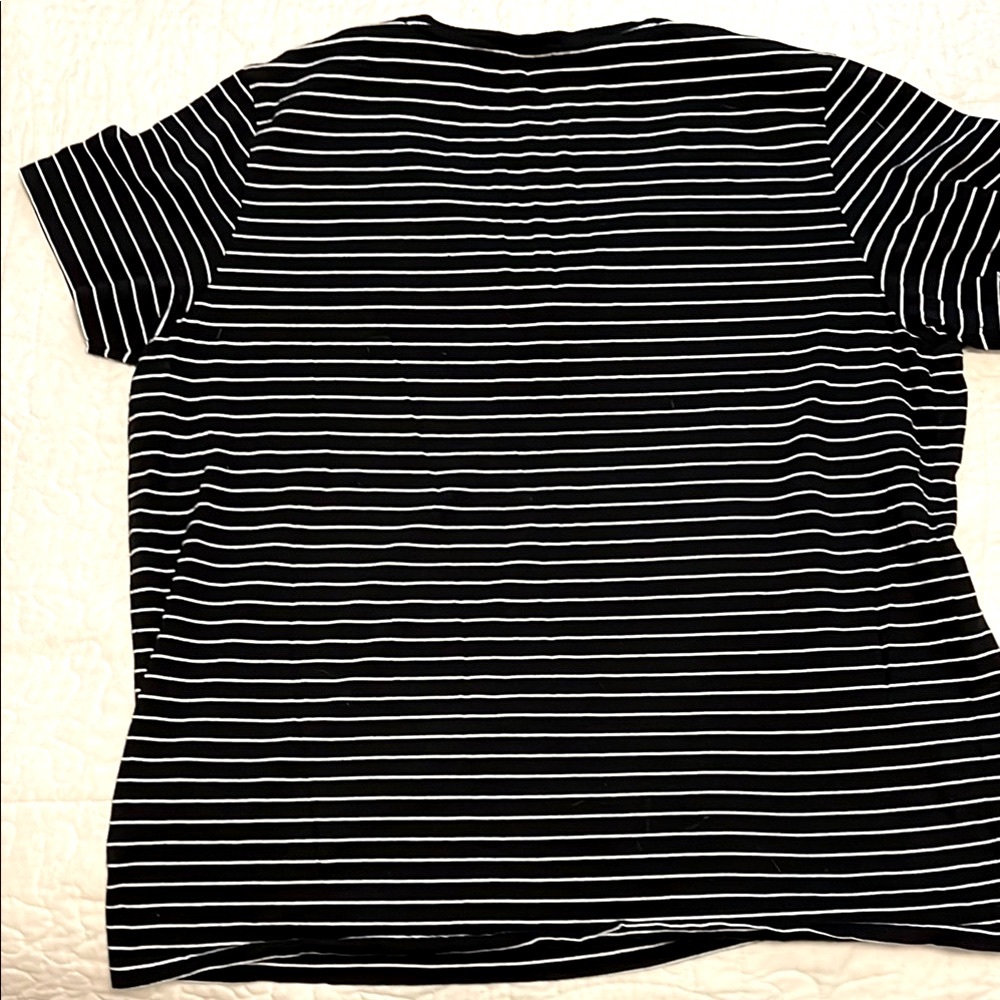 Polo by Ralph Lauren Black and White Fitted Short Sleeve Tee - Picture 6 of 7